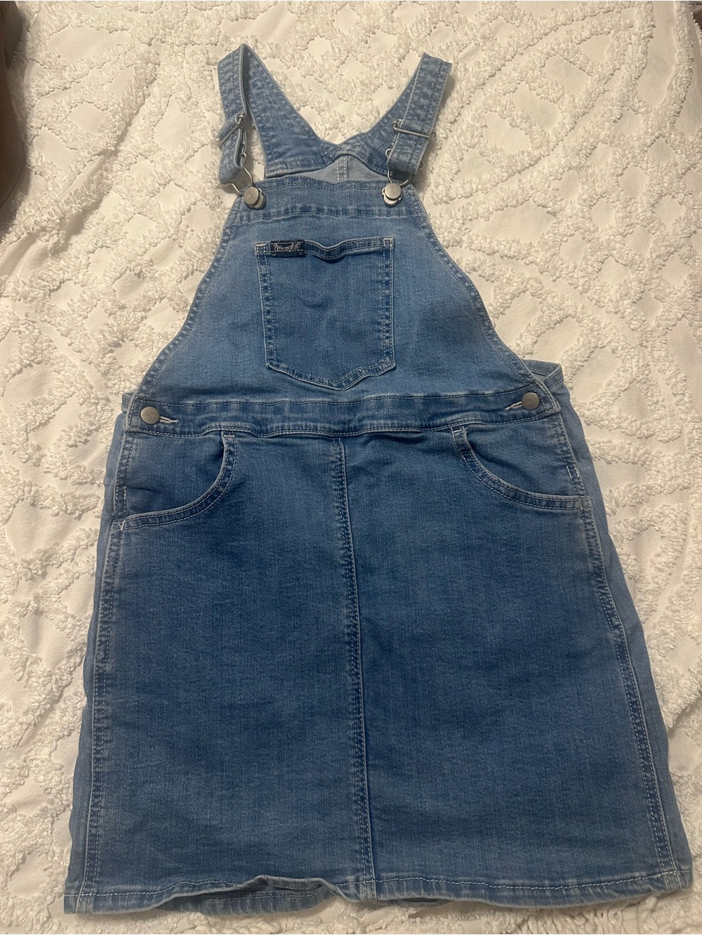 Wrangler Blue Denim Overall Dress Girls